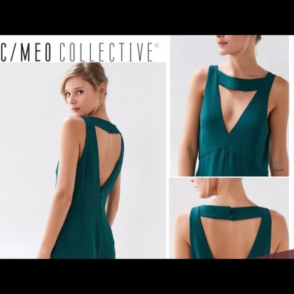 Urban outfitters C/Meo collective green romper - Picture 2 of 5